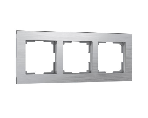 W0031706/ Рамка для розеток и выключателей werkel на 3 поста Aluminium (алюминий)