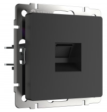 W1181008/ Розетка Ethernet RJ-45 (черный матовый)
