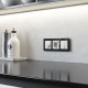 W0032708/ Рамка для розеток и выключателей werkel на 3 поста Acrylic (черный)