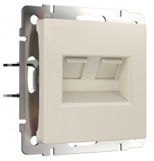 W1181162/ Розетка двойная Ethernet RJ-45 (айвори матовый)
