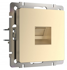WL11-RJ-11 / Телефонная розетка  RJ-11 (шампань)