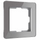 W0012704/ Рамка для розеток и выключателей werkel на 1 пост Acrylic (графит)